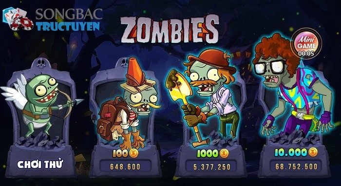 Game Zindo quay hũ đổi thưởng Zombies