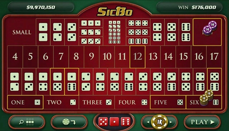Sicbo betting